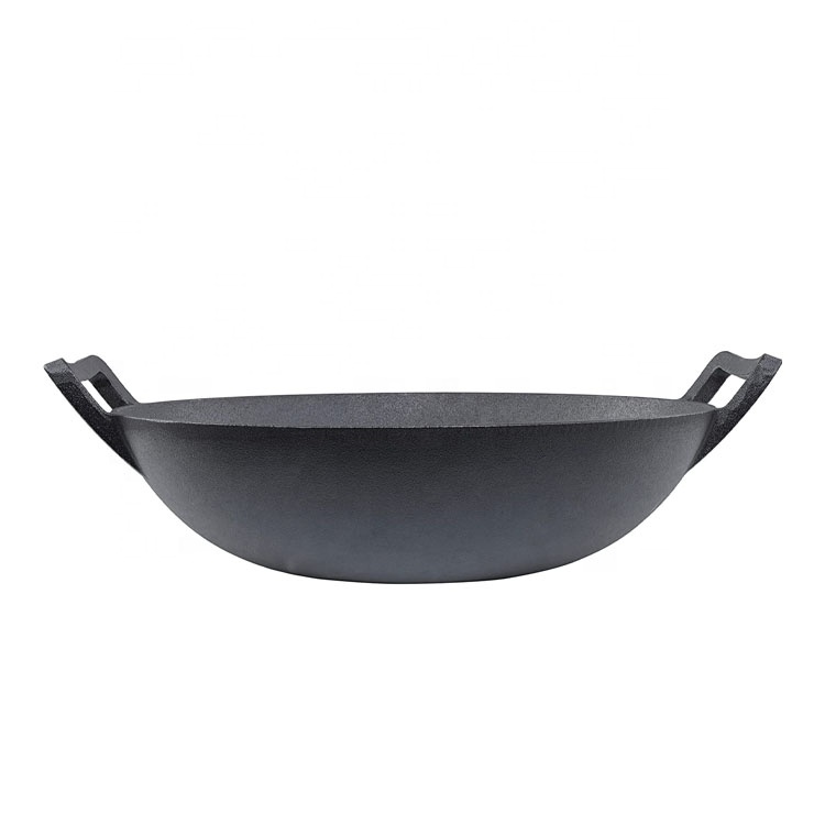 14 Inch Cast Iron Wok: Durable, Versatile Stir-Fry & Deep-Fry
