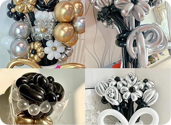 brown cow print balloons