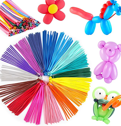 einfache rote Helium-Ballons