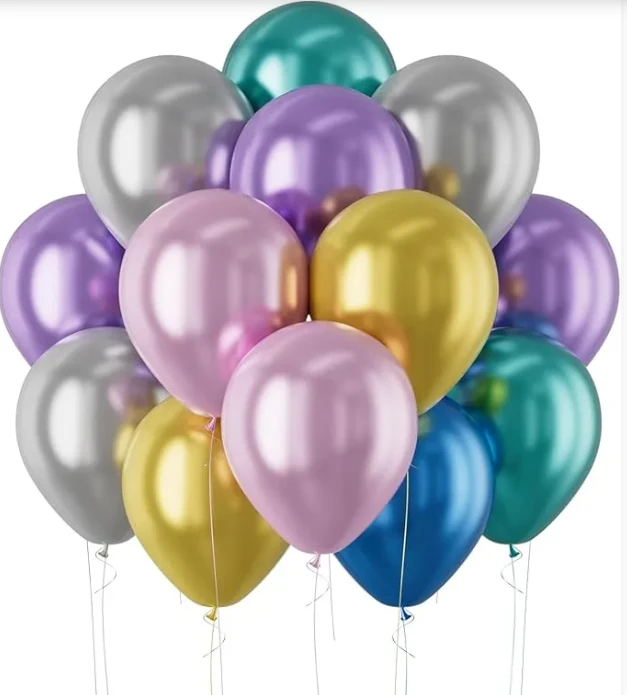 chrome gold latex balloons