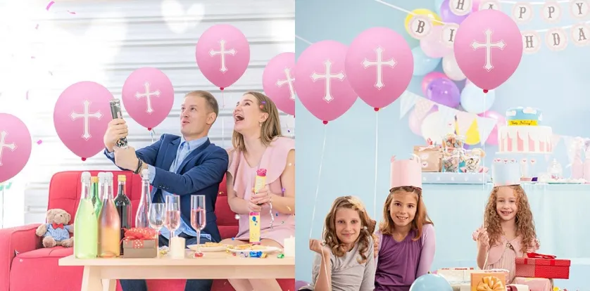 plain red helium balloons