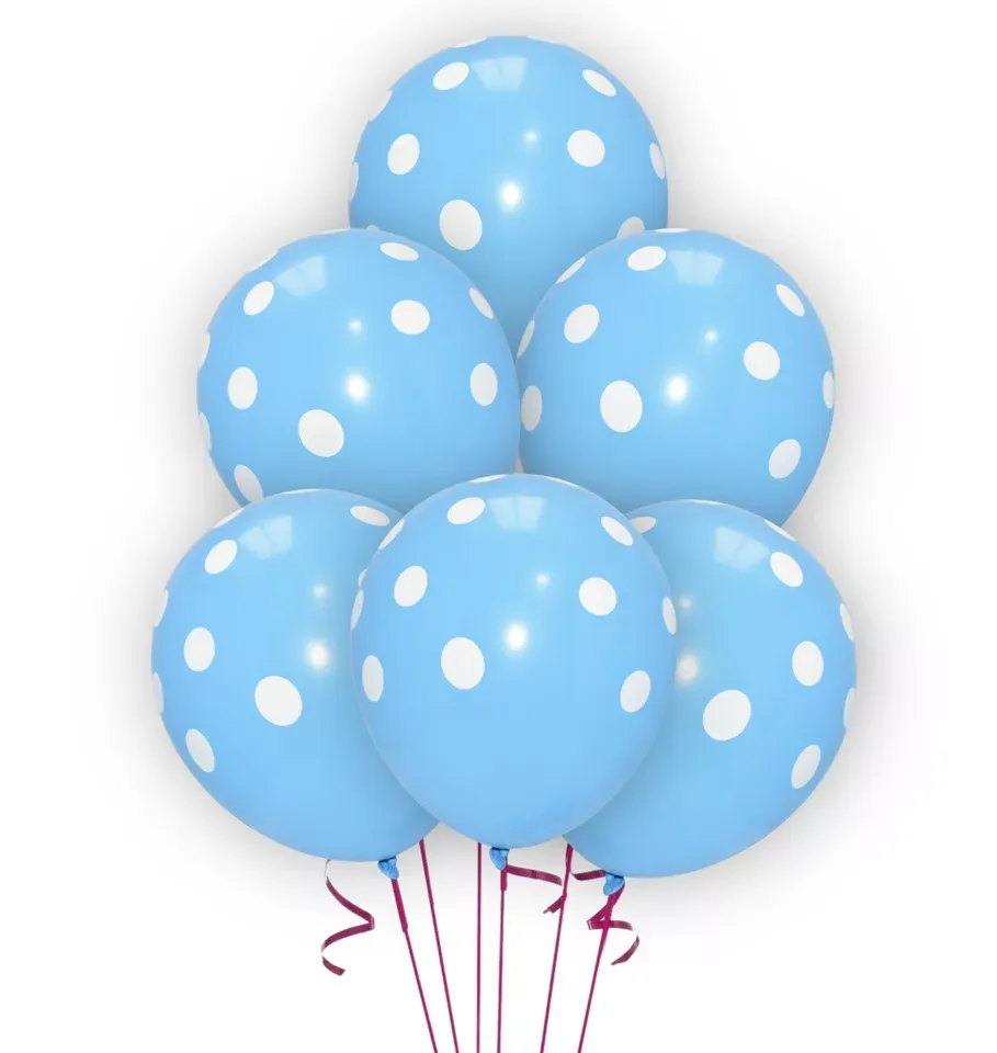 metallic balloons blue