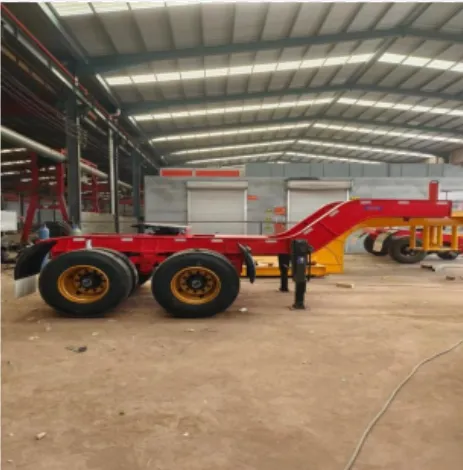 HUAXIANG Flatbed trailer for container transportation