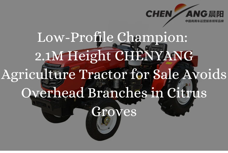 Low-Profile Champion: 2.1M Height CHENYANG Agriculture Tractor for Sale Avoids Overhead Branches in Citrus Groves