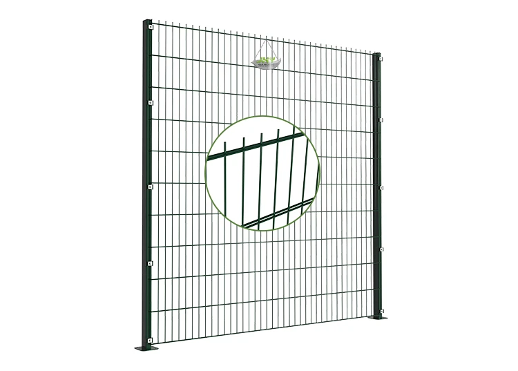 6/5/6 2D DOUBLE WIRE FENCE PANEL WIDTH 250CM & HEIGHT 203CM