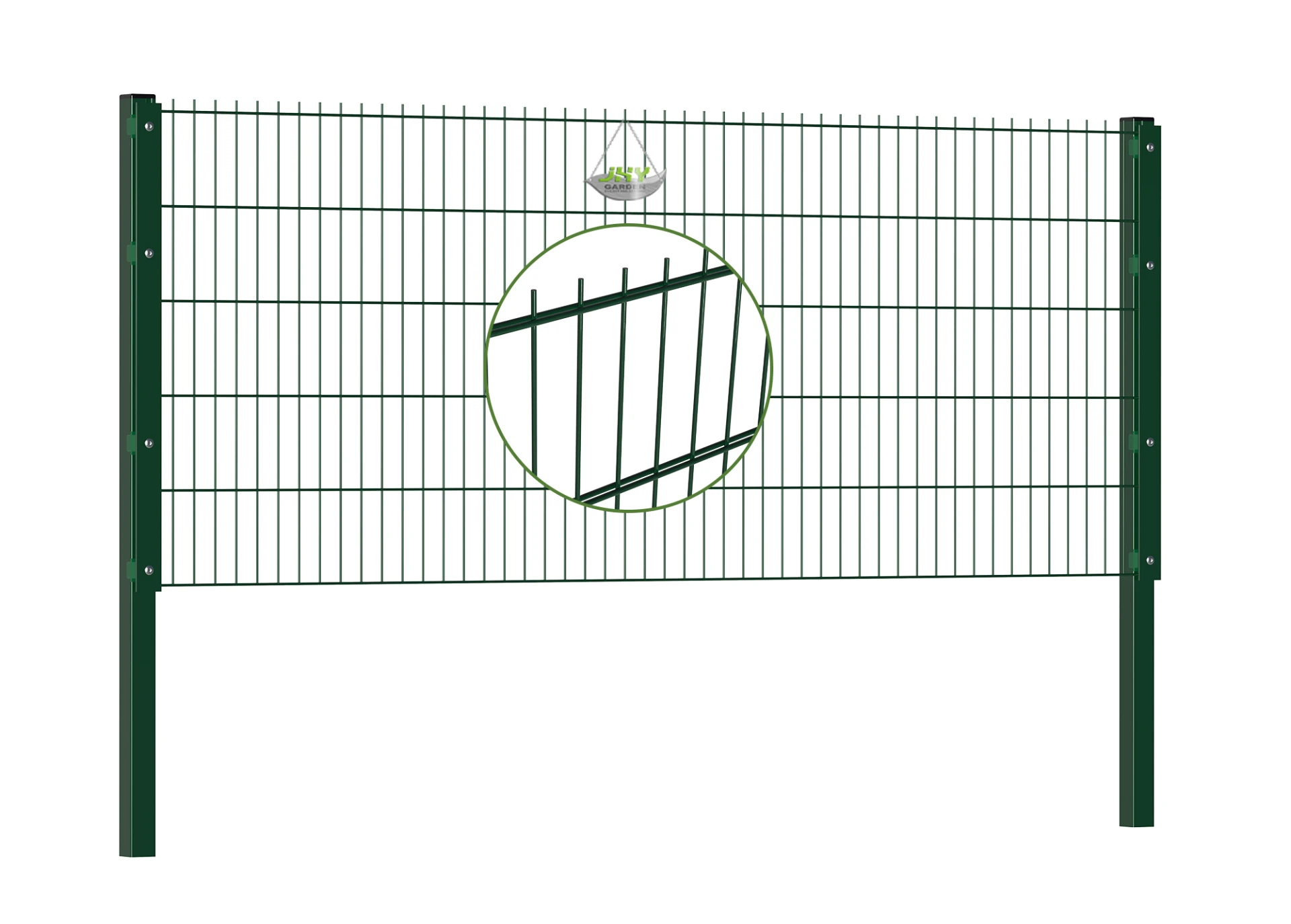 6/5/6 2D DOUBLE WIRE FENCE PANEL COVER PLATE WIDTH 250CM & HEIGHT 103CM