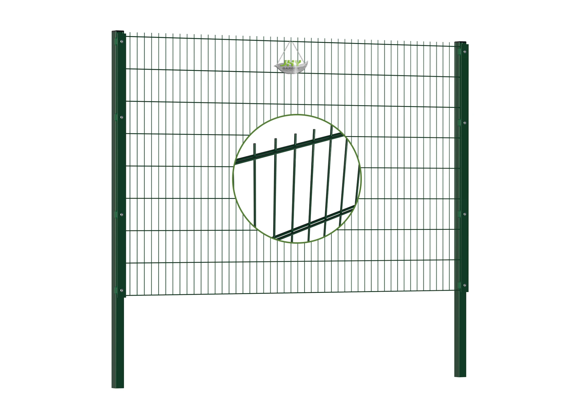6/5/6 2D DOUBLE WIRE FENCE PANEL COVER PLATE WIDTH 250CM & HEIGHT 163CM