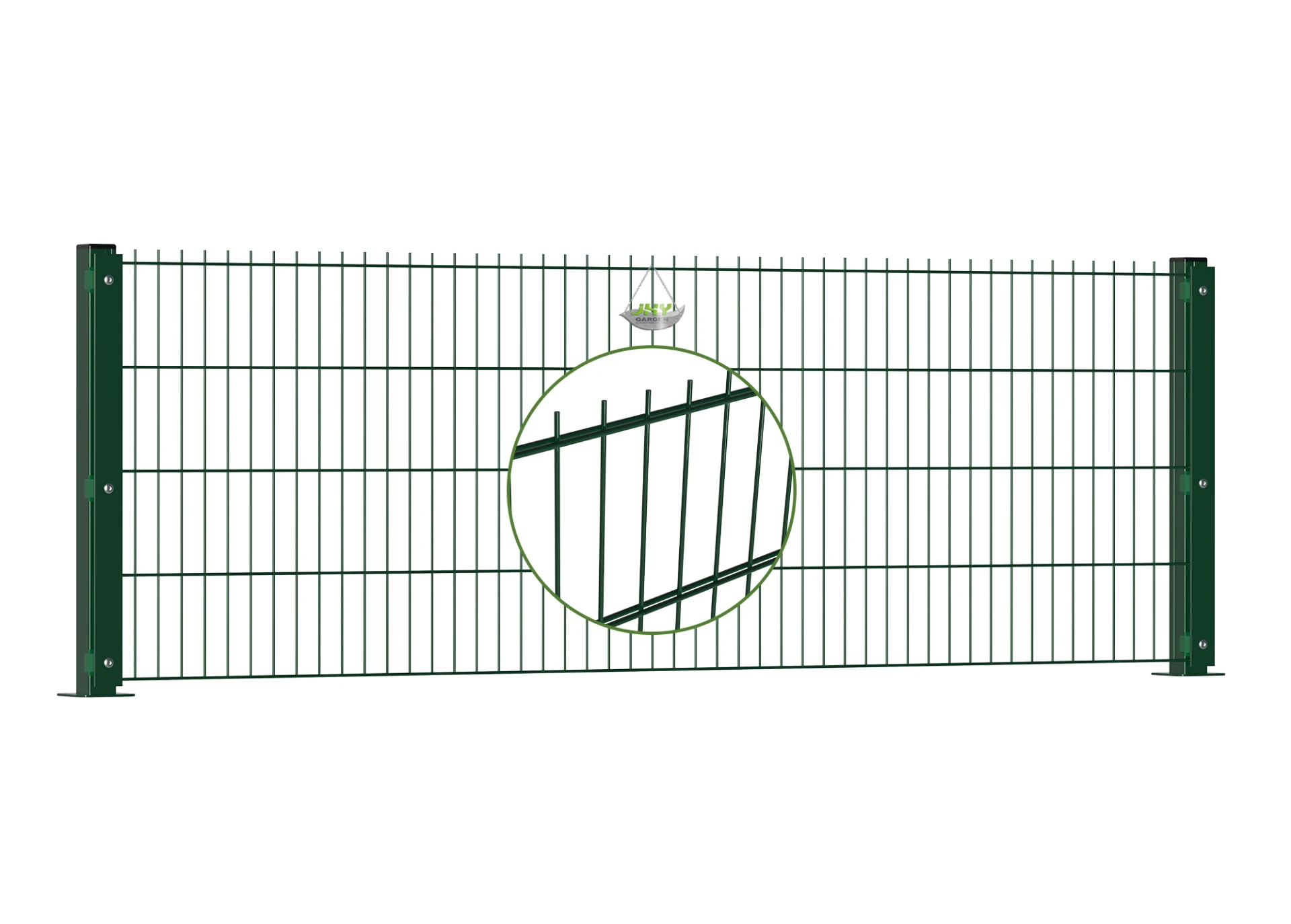 6/5/6 2D DOUBLE WIRE FENCE PANEL COVER PLATE WIDTH 250CM & HEIGHT 83CM