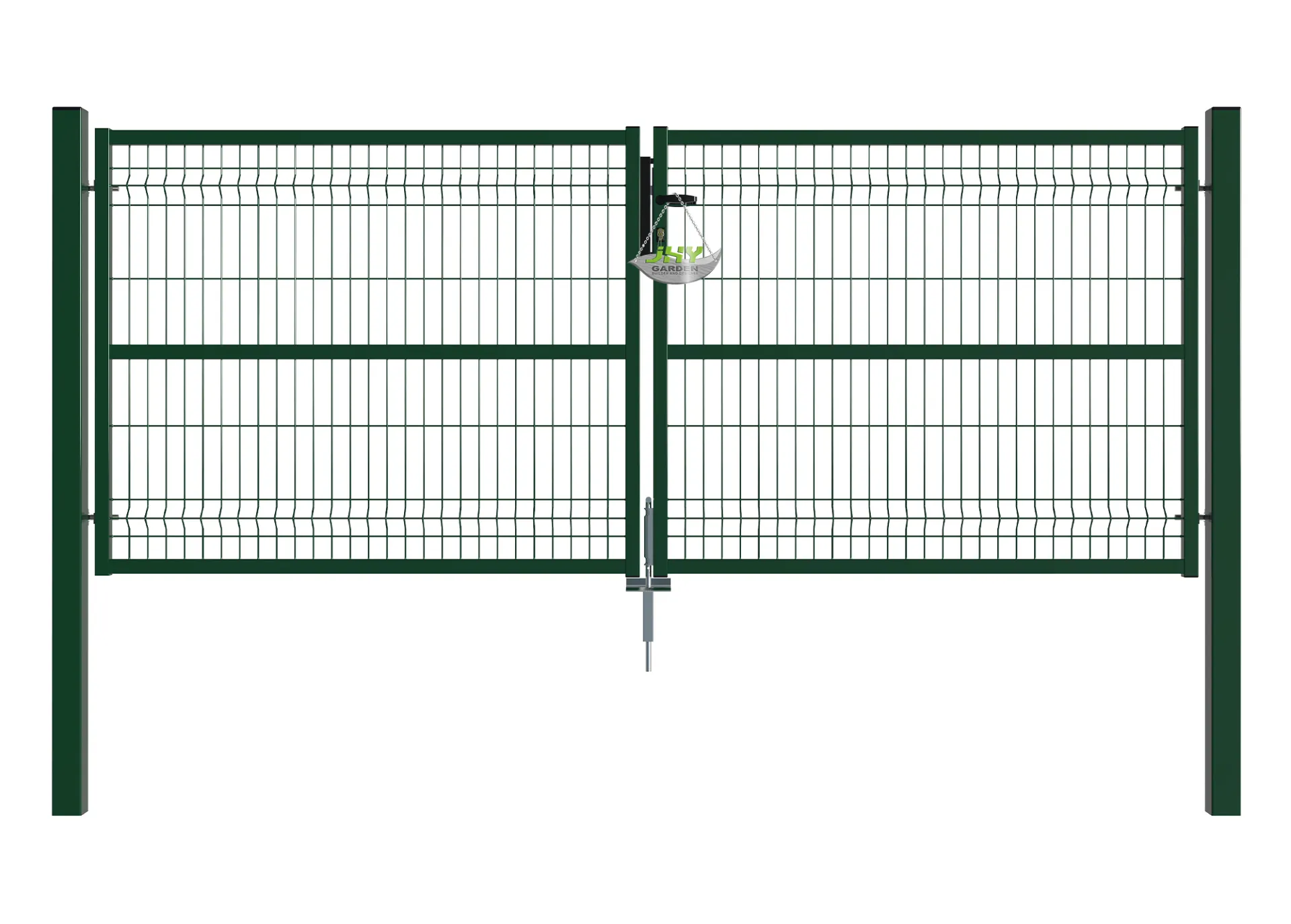 Green 3D Fencing Garden Gate 3000×1200mm.webp1