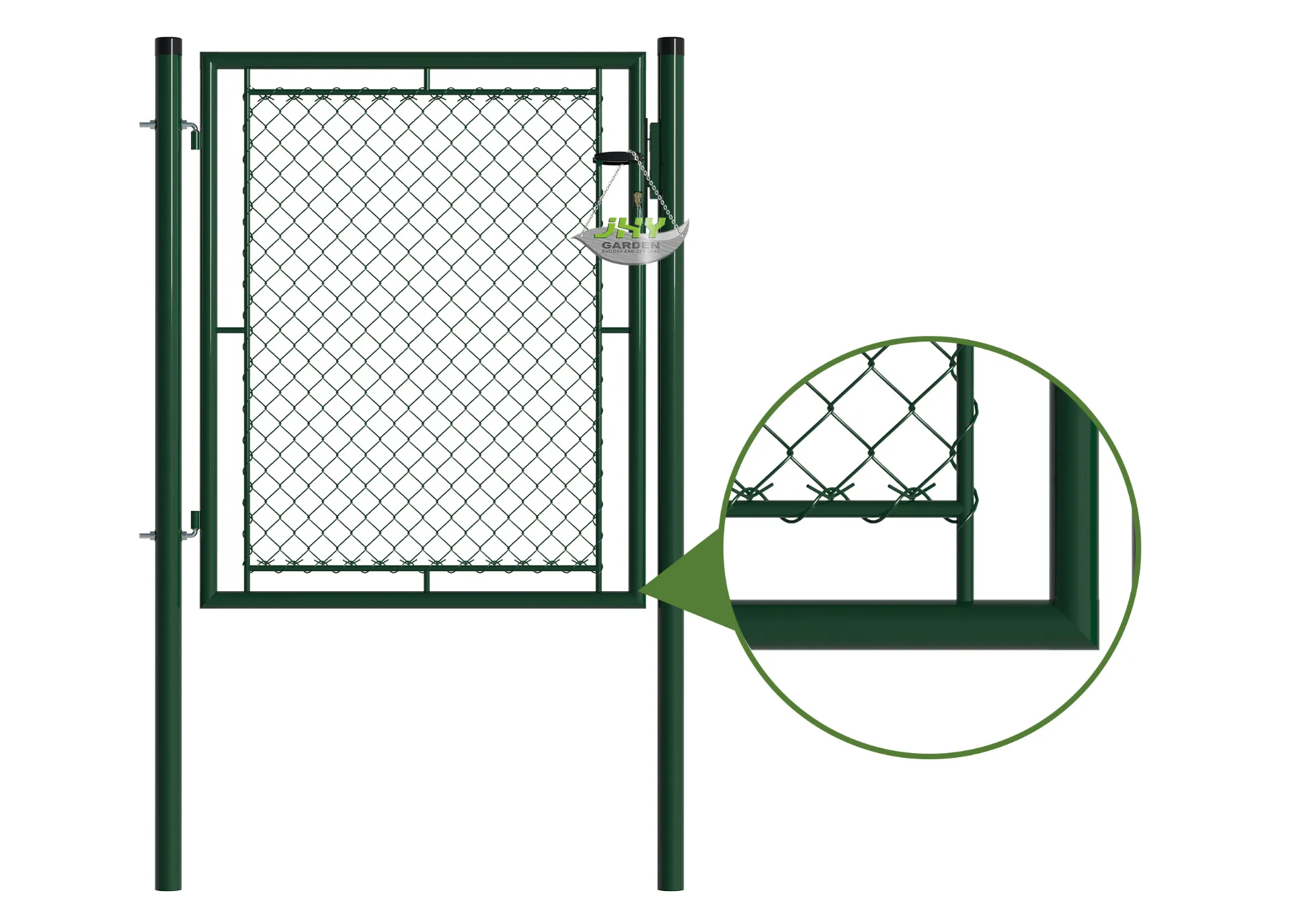 Chain Link Fence Garden Gate 1000×1250mm frame.webp1