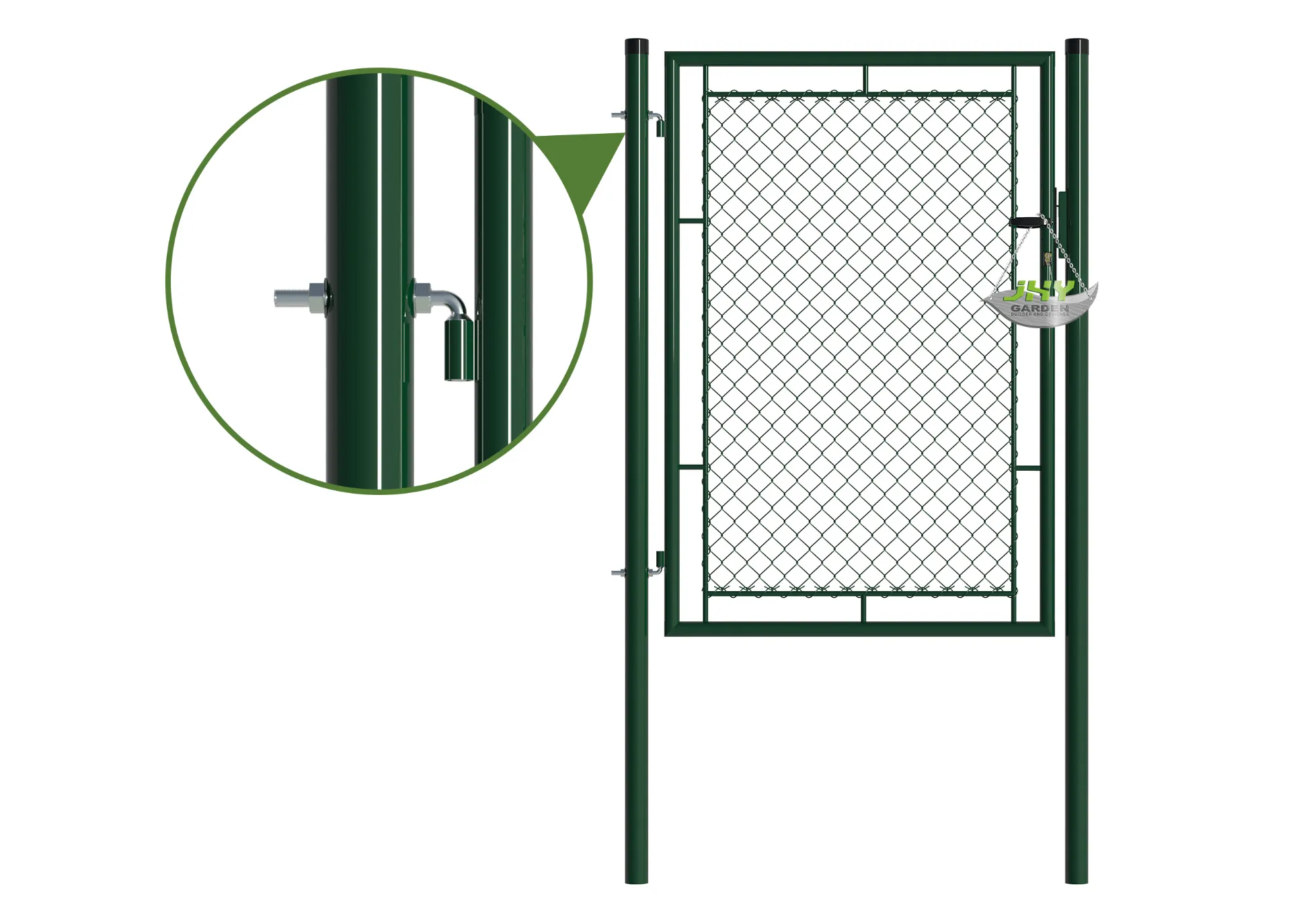 Chain Link Fence Garden Gate 1000×1500mm hinge.webp1