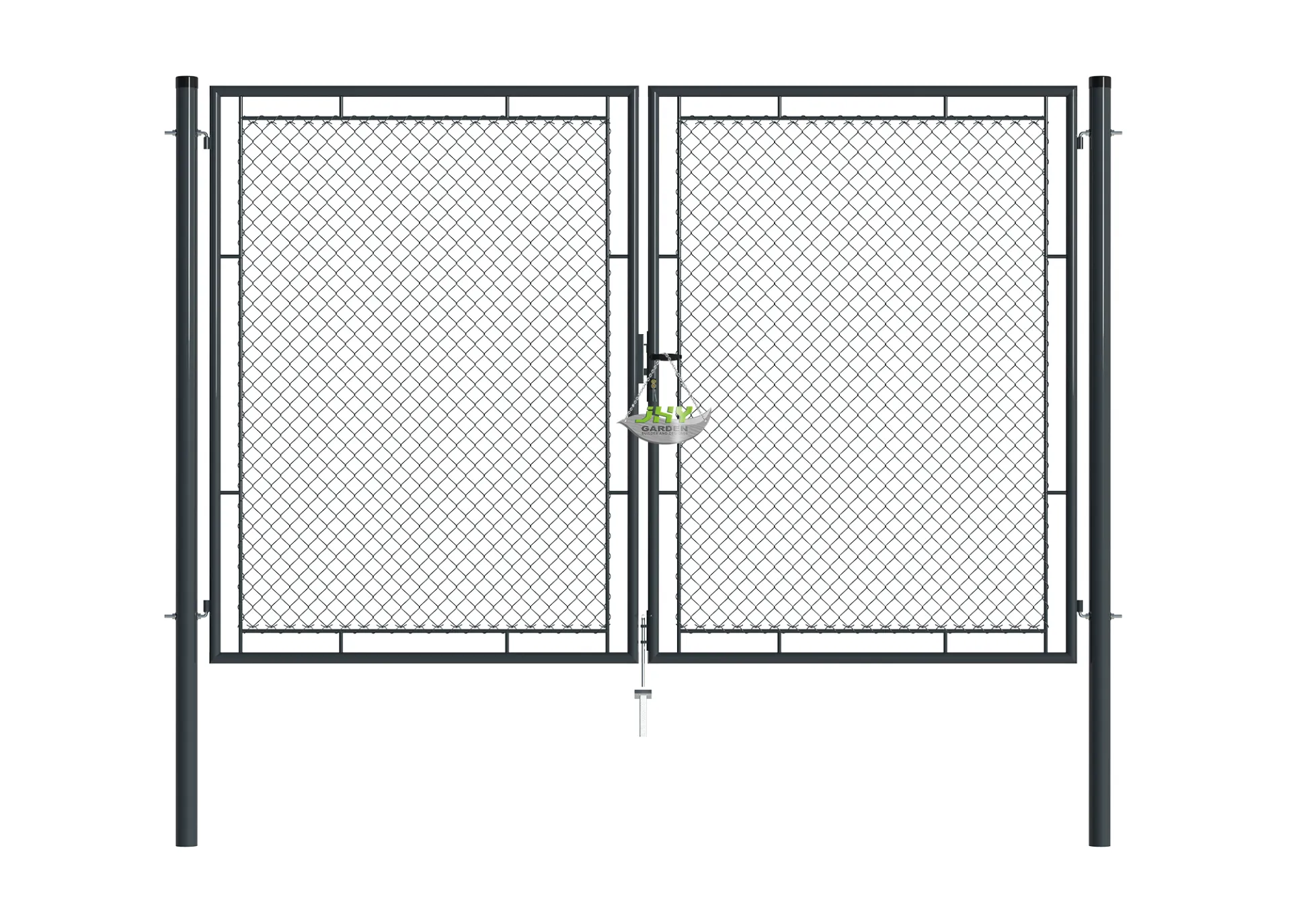 Chain Link Fence Garden Gate 3000×2000mm.webp1