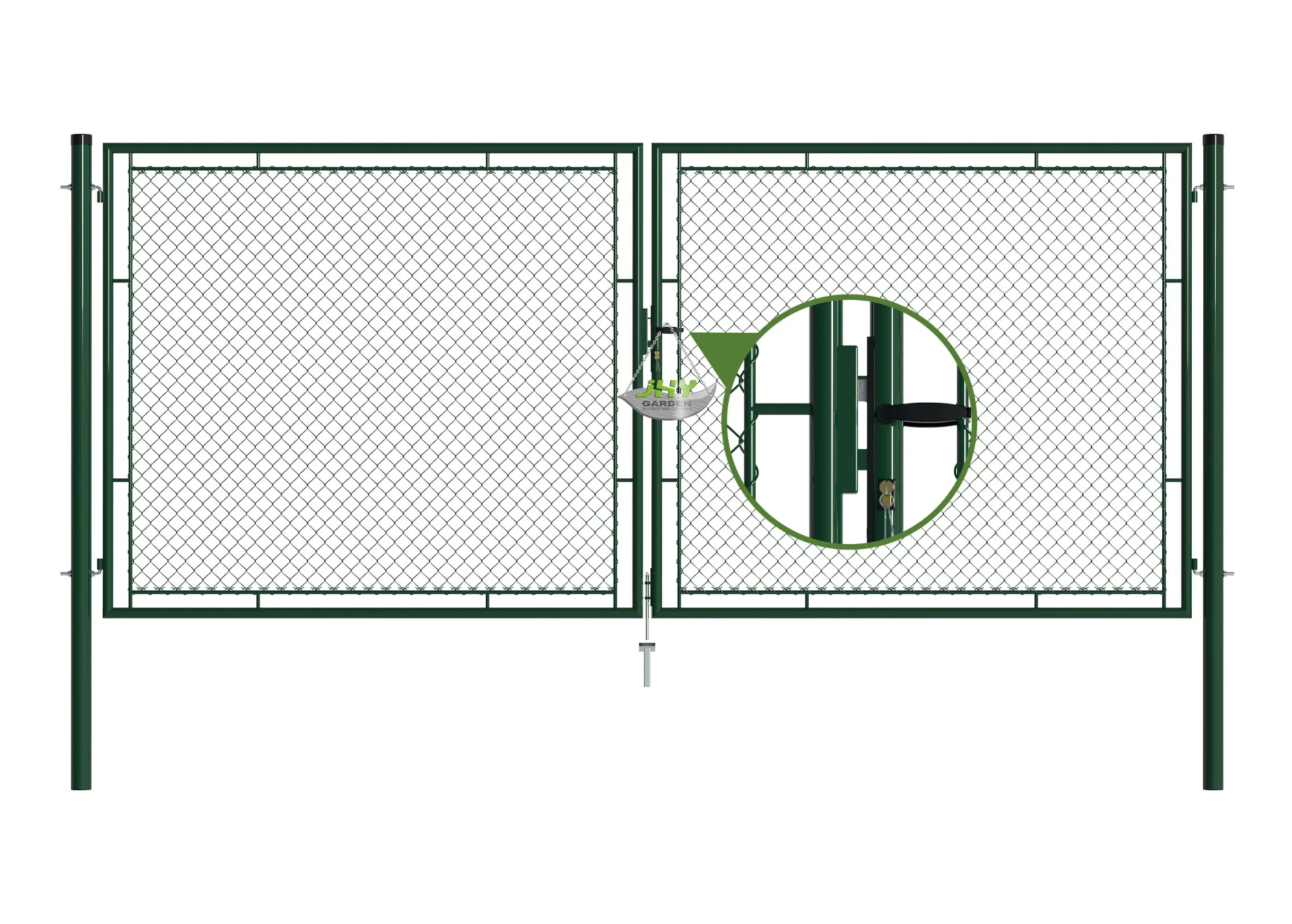 Chain-Link-Fence-Garden-Gate-4000×1750mm-lock.webp1