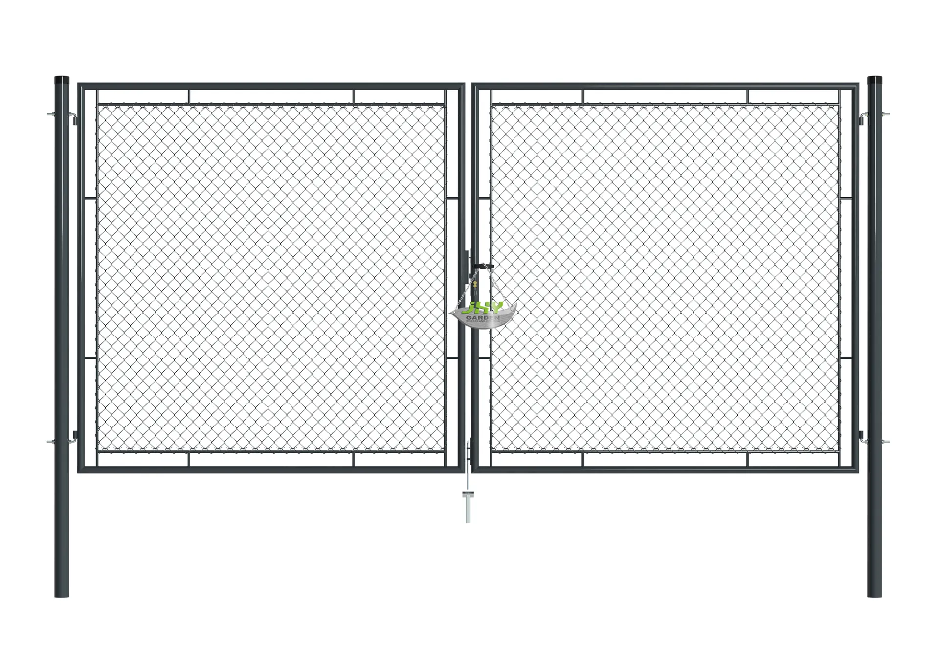 Chain Link Fence Garden Gate 4000×2000mm.webp1