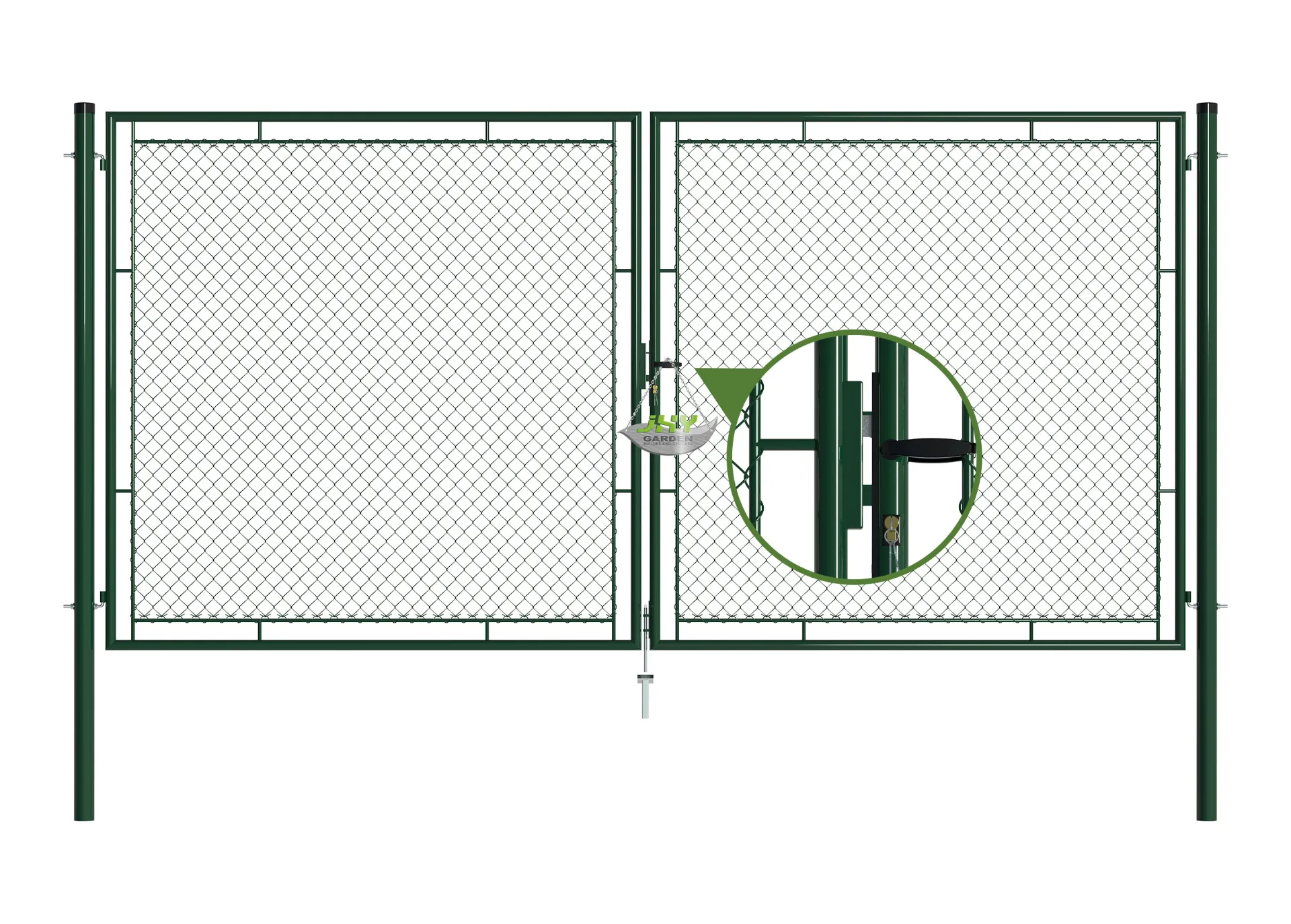 Chain-Link-Fence-Garden-Gate-4000×2000mm-lock.webp1