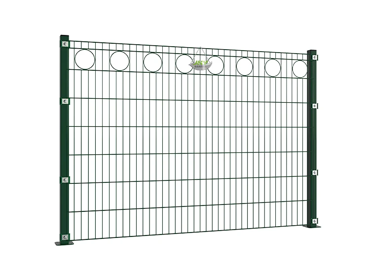 CIRCLE DECO STEEL MESH FENCE PANEL WIDTH 200CM & HEIGHT 140CM