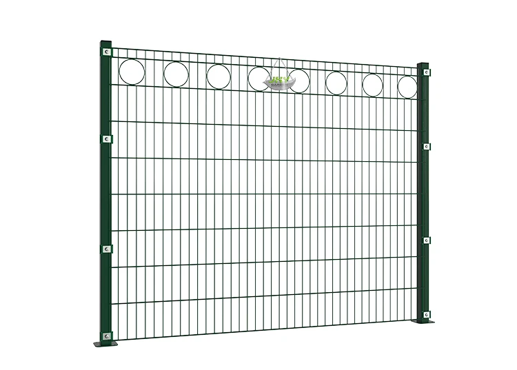 CIRCLE DECO STEEL MESH FENCE PANEL WIDTH 200CM & HEIGHT 160CM