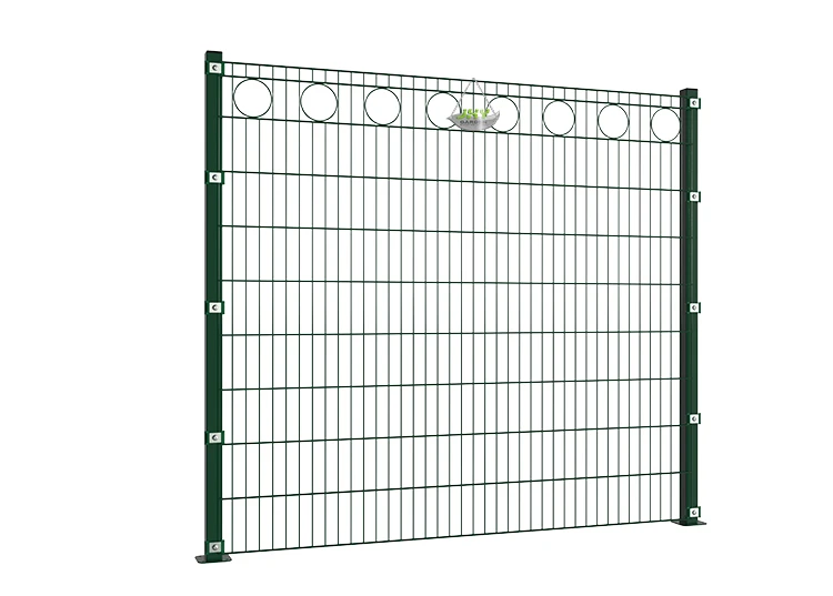 CIRCLE DECO STEEL MESH FENCE PANEL WIDTH 200CM & HEIGHT 180CM