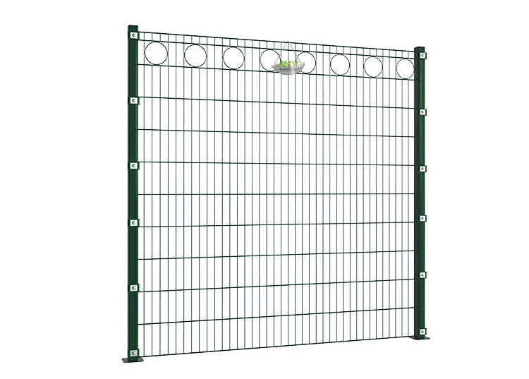 CIRCLE DECO STEEL MESH FENCE PANEL WIDTH 200CM & HEIGHT 200CM