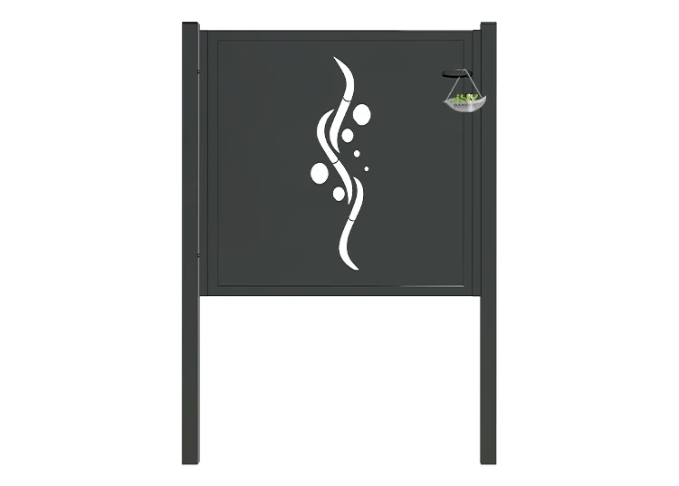 CNC METAL GATE REVERIE WIDTH 100CM & HEIGHT 100CM BLACK SQUARE POST & FRAME