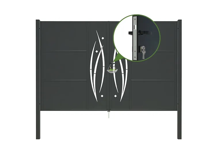 CNC Metal Gates Serenade 3000×2000mm lock insde.webp1