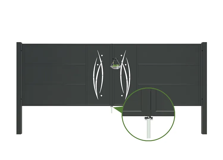 CNC Metal Gates Serenade 4000×1400mm stopper.webp1