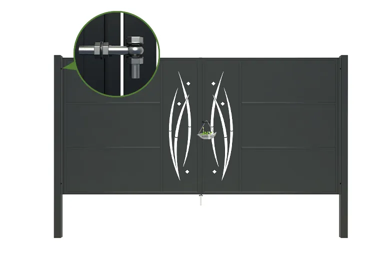 CNC Metal Gates Serenade 4000×2000mm hinge.webp1