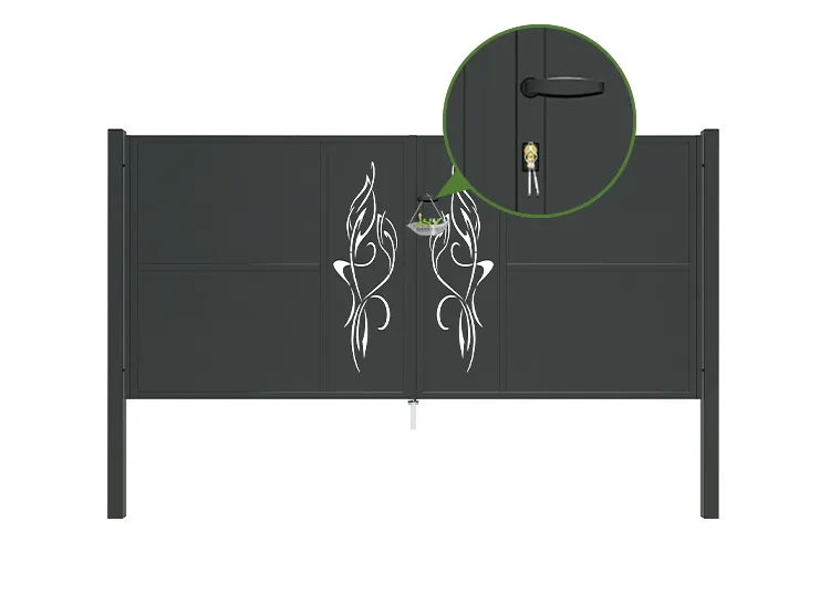 CNC Outdoor Iron Gate Tranquility 3000×1400mm stopper.webp3