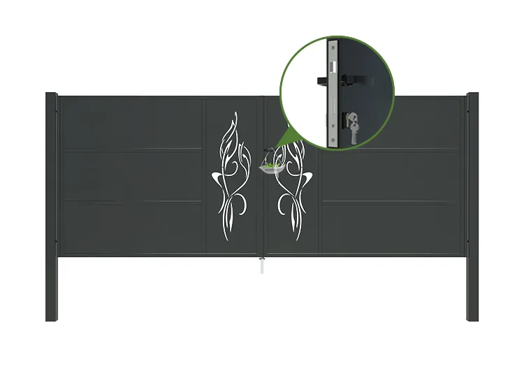 CNC Outdoor Iron Gate Tranquility 4000×1600mm stopper.webp3