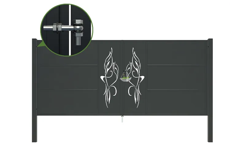 CNC Outdoor Iron Gate Tranquility 4000×1800mm stopper.webp4