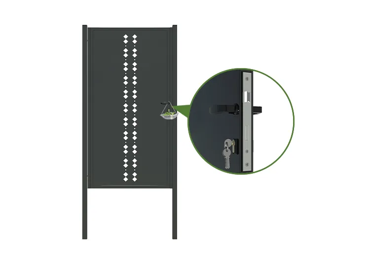 CNC Steel Gate Essence 1000×2000mm lock inside.webp1