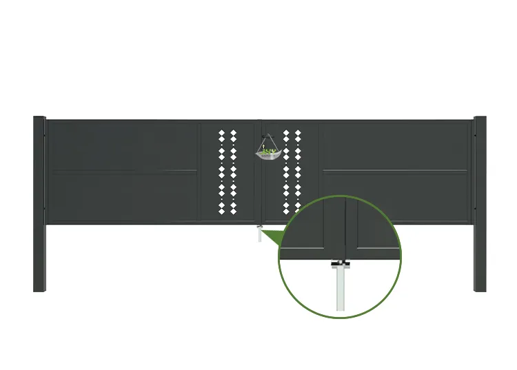 CNC Steel Gate Essence 4000×1000mm hinge.webp4