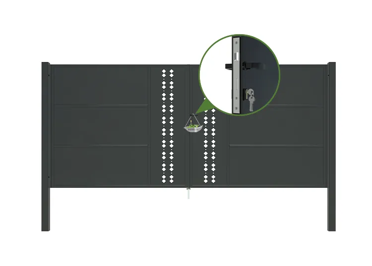 CNC Steel Gate Essence 4000×1800mm lock inside.webp1