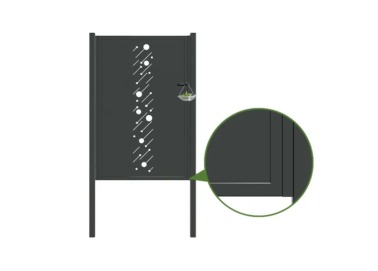 CNC Steel Gate Starry 1000×1600mm lock.webp4