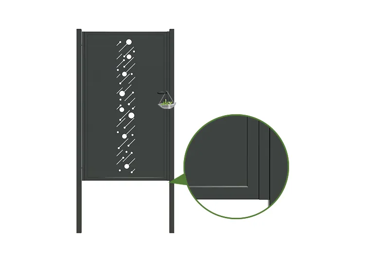 CNC Steel Gate Starry 1000×1800mm hinge.webp3