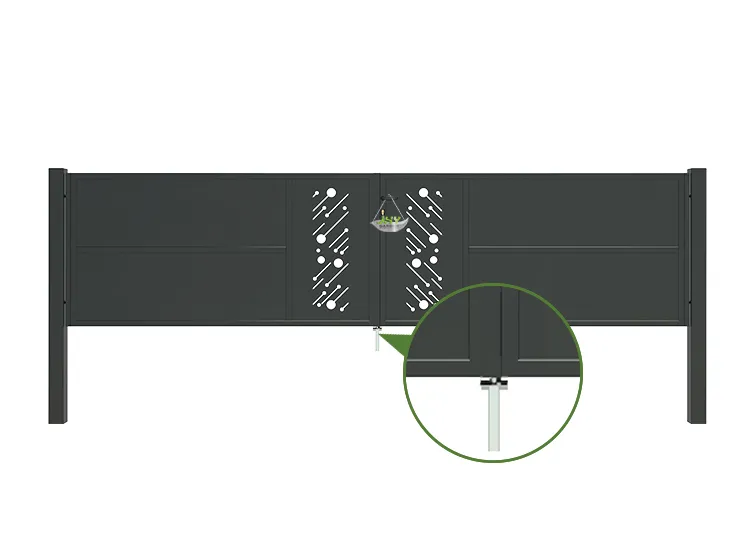 CNC Steel Gate Starry 4000×1000mm lock.webp4