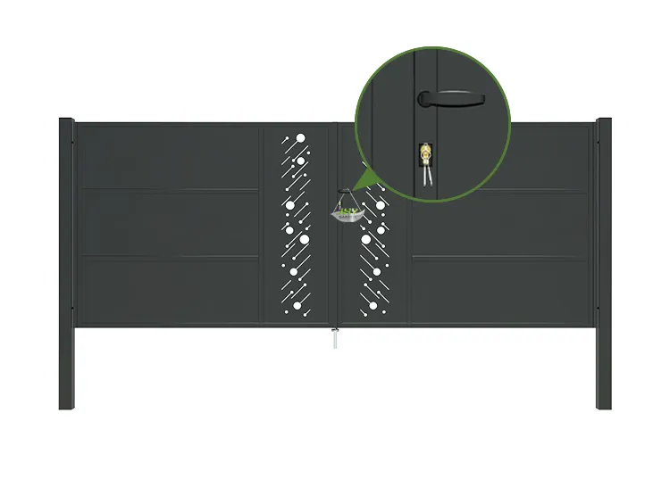 CNC Steel Gate Starry 4000×1600mm lock.webp1