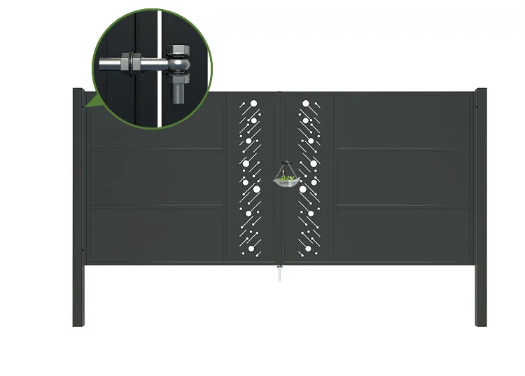 CNC Steel Gate Starry 4000×1800mm lock.webp4