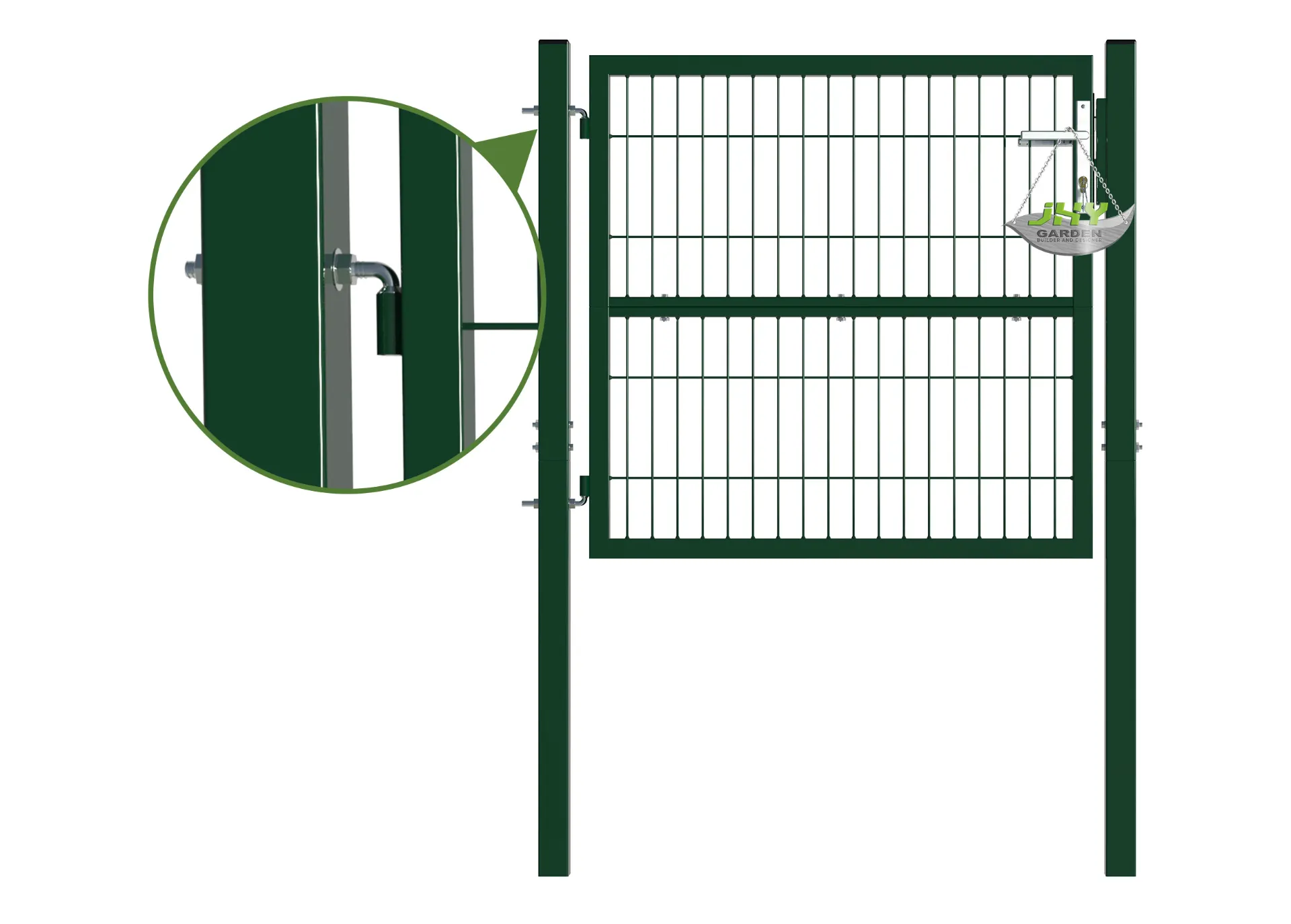 Composite Wire Mesh Garden Gate 1000×1000mm hinge.webp1