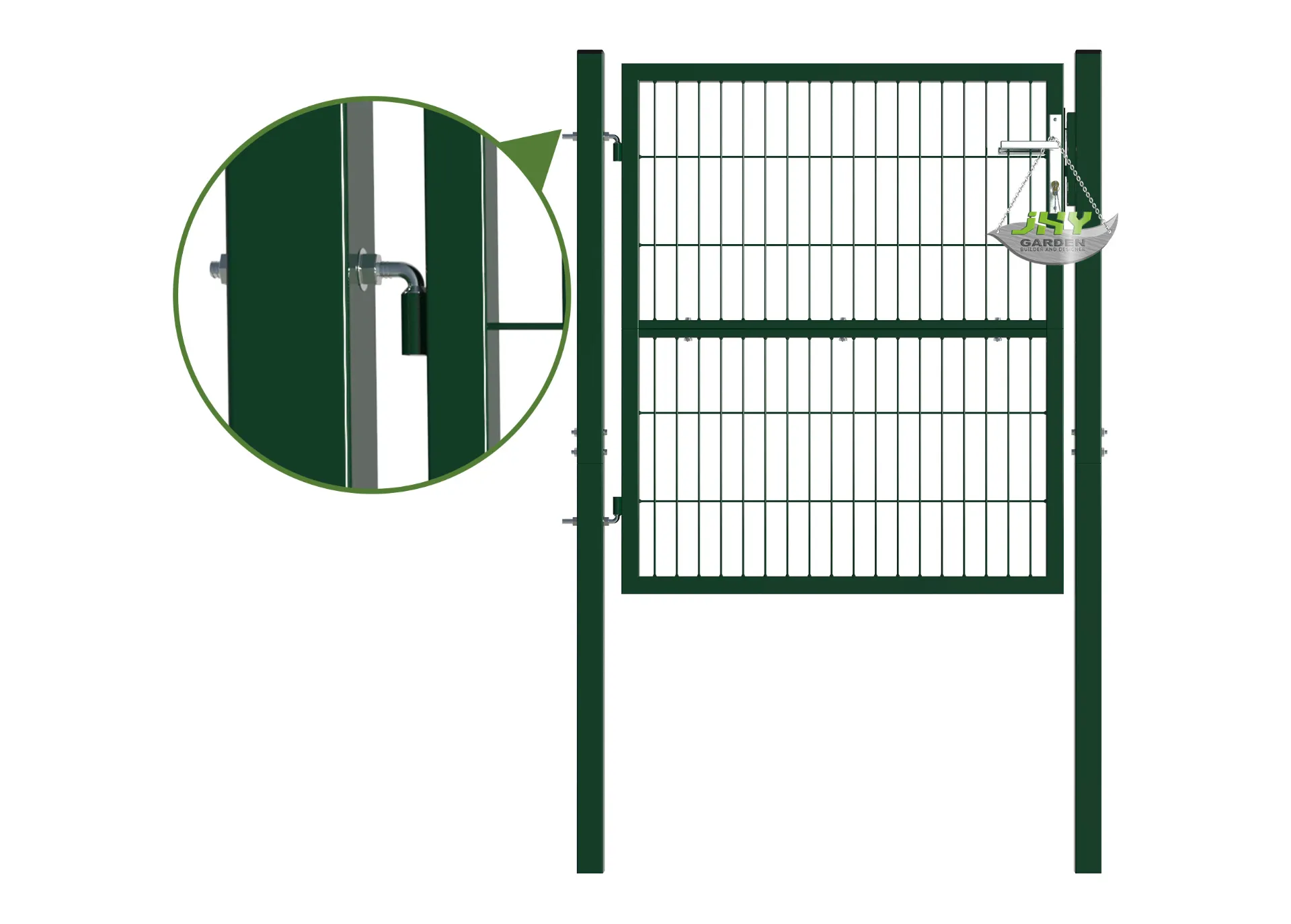 Composite Wire Mesh Garden Gate 1000×1200mm hinge.webp1