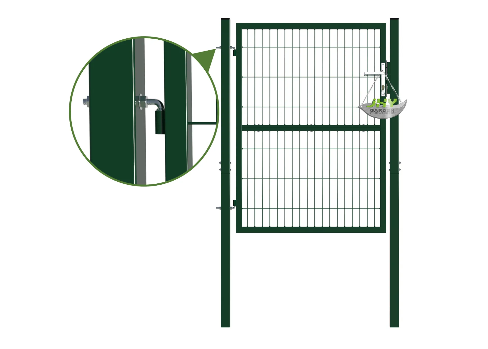 Composite Wire Mesh Garden Gate 1000×1400mm hinge.webp1