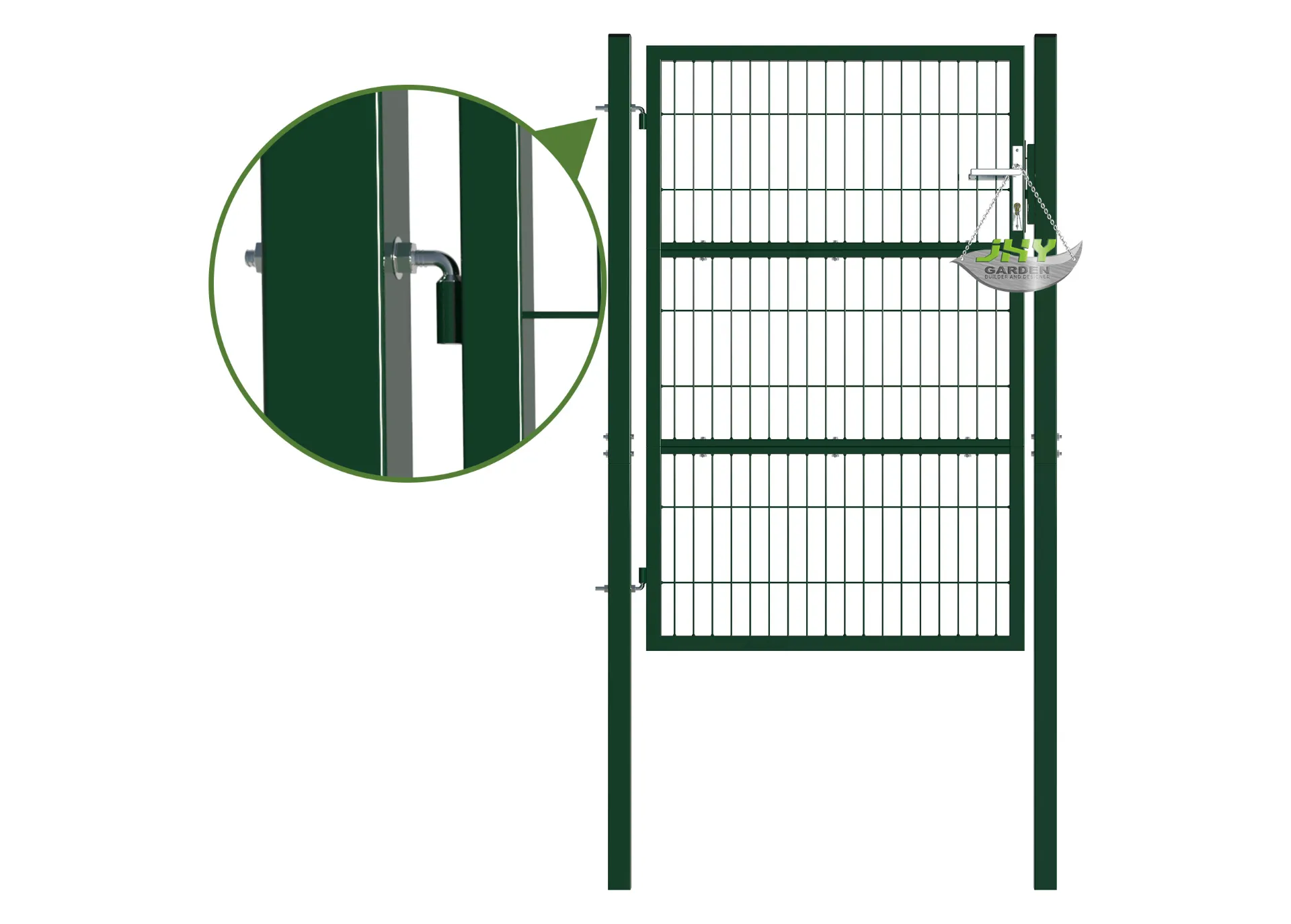Composite Wire Mesh Garden Gate 1000×1600mm hinge.webp1