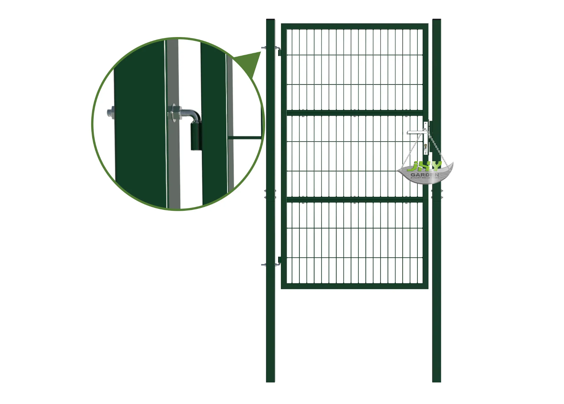 Composite Wire Mesh Garden Gate 1000×1800mm hinge.webp1