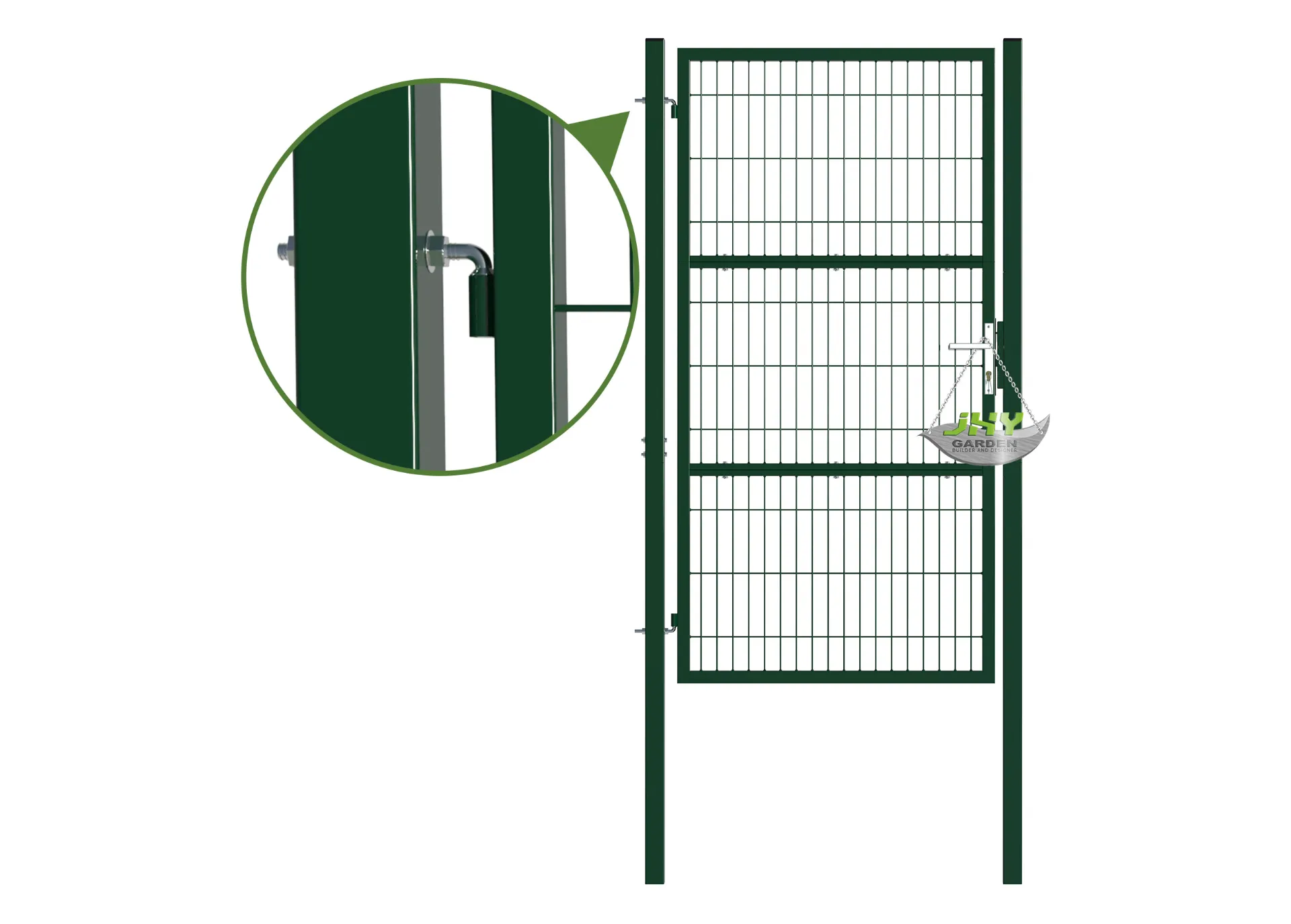 Composite Wire Mesh Garden Gate 1000×2000mm hinge.webp1