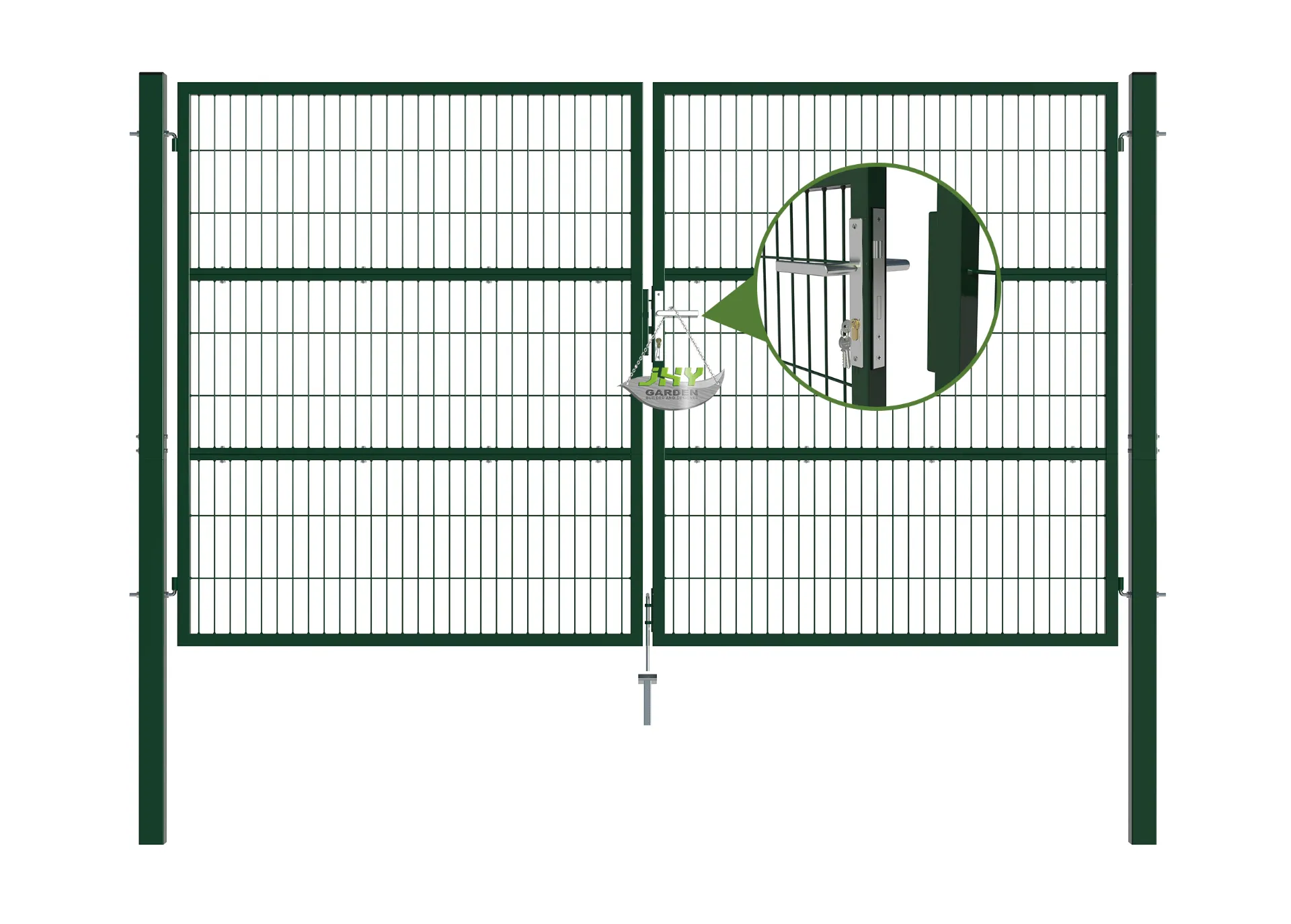 Composite-Wire-Mesh-Garden-Gate-3000×1800mm-lock.webp1