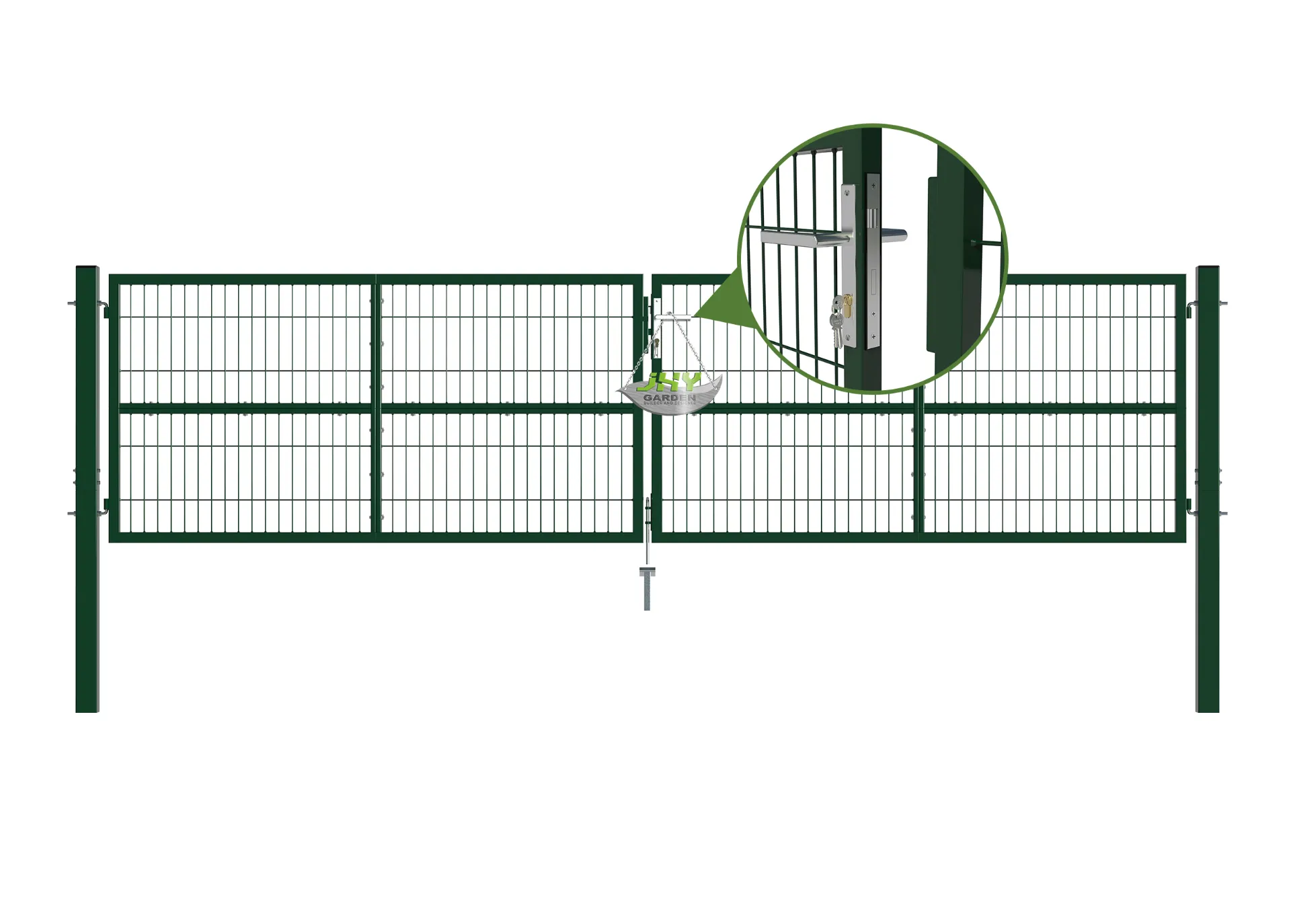 Composite-Wire-Mesh-Garden-Gate-4000×1000mm-lock.webp1