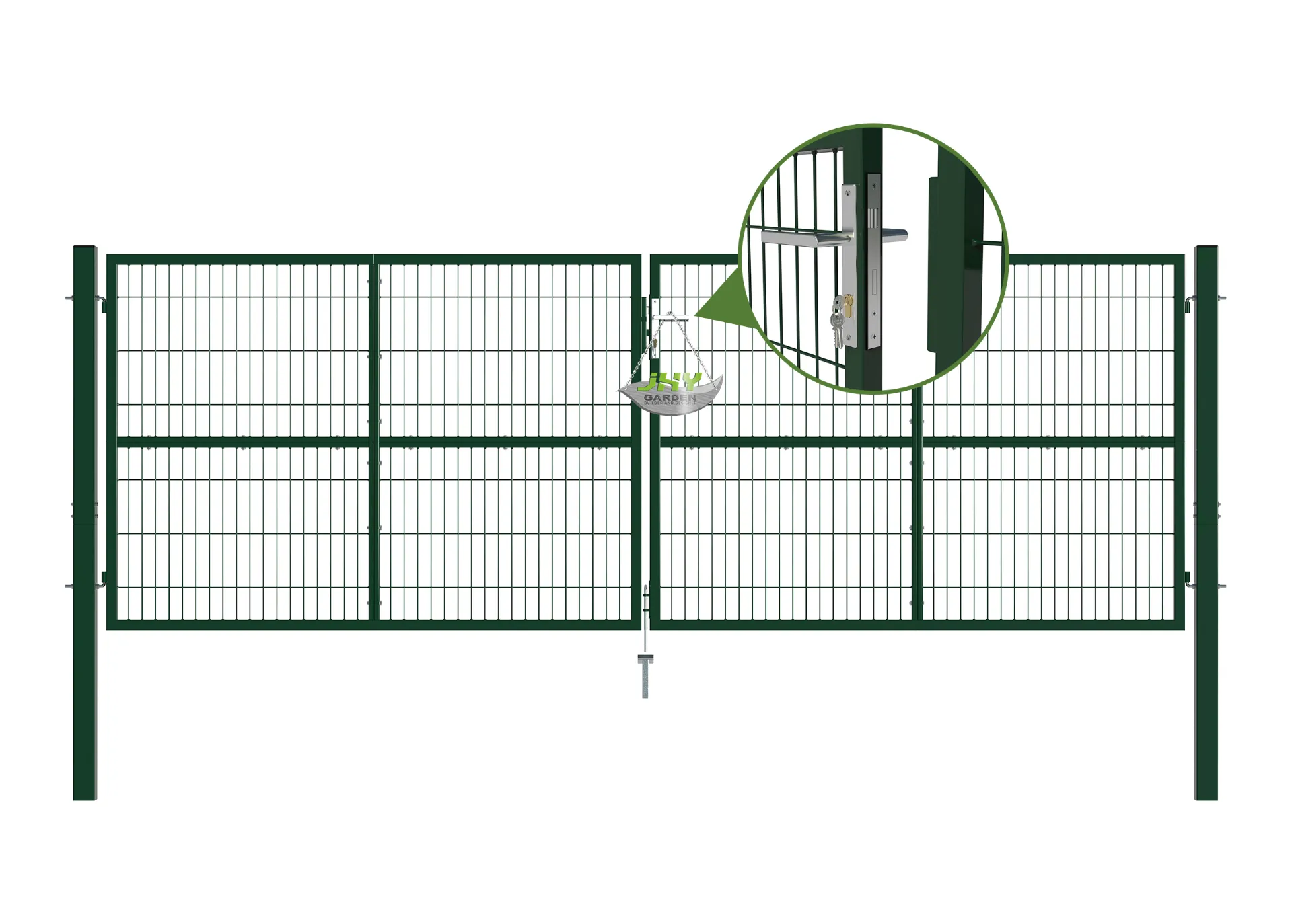 Composite-Wire-Mesh-Garden-Gate-4000×1400mm-lock.webp1