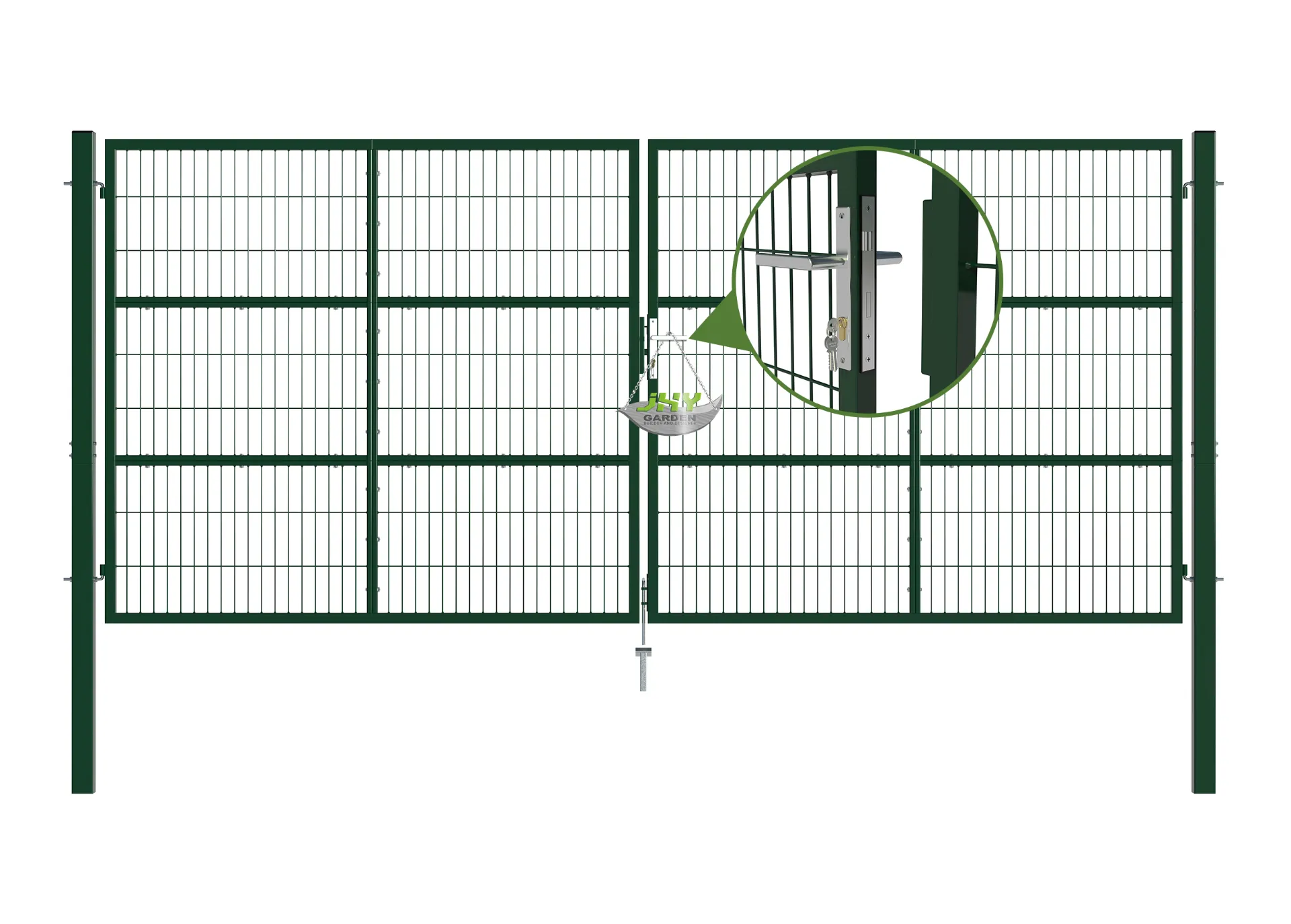 Composite-Wire-Mesh-Garden-Gate-4000×1800mm-lock.webp1