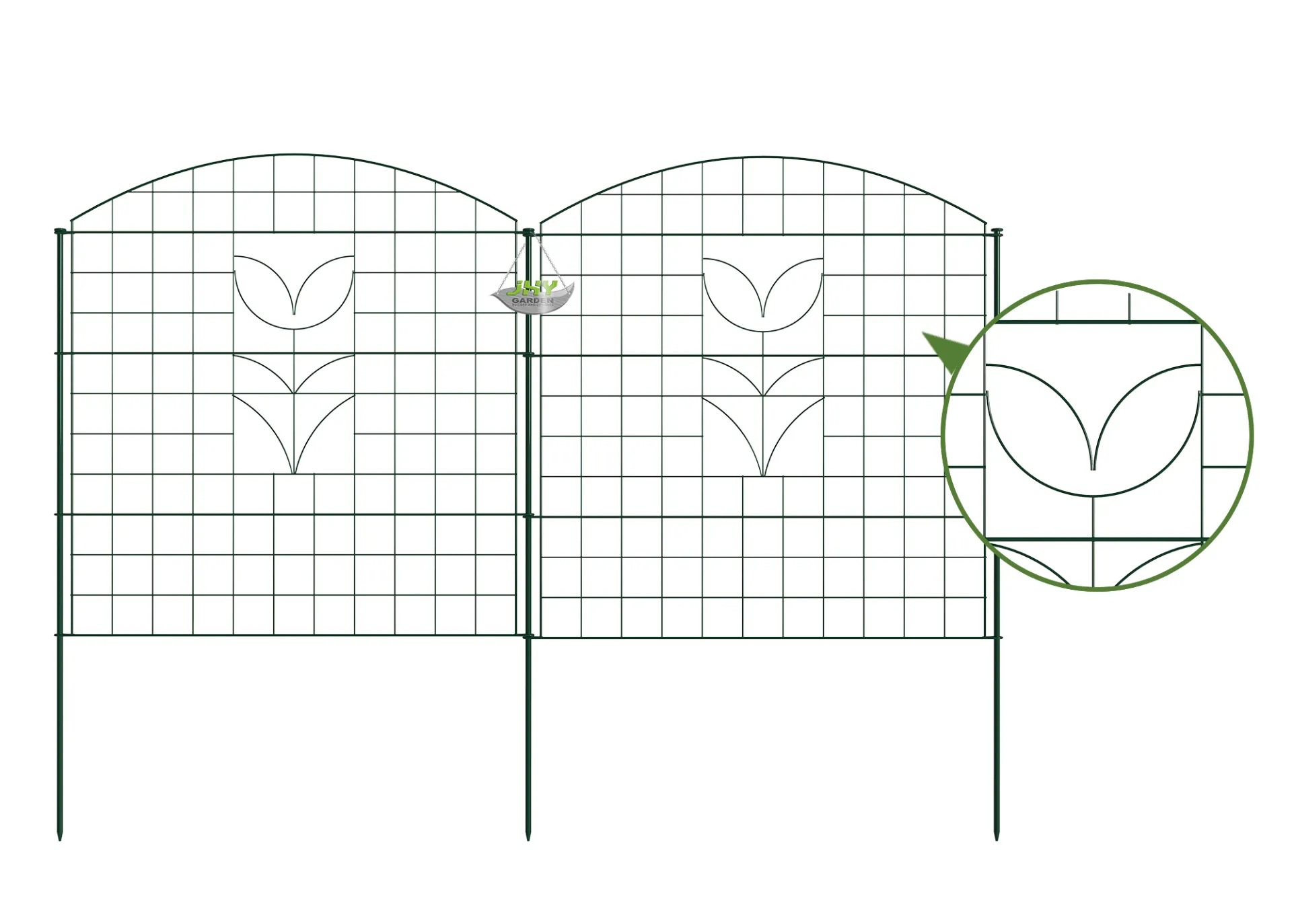 Convex Type Wire Pond Fence With Rose (2).webp3