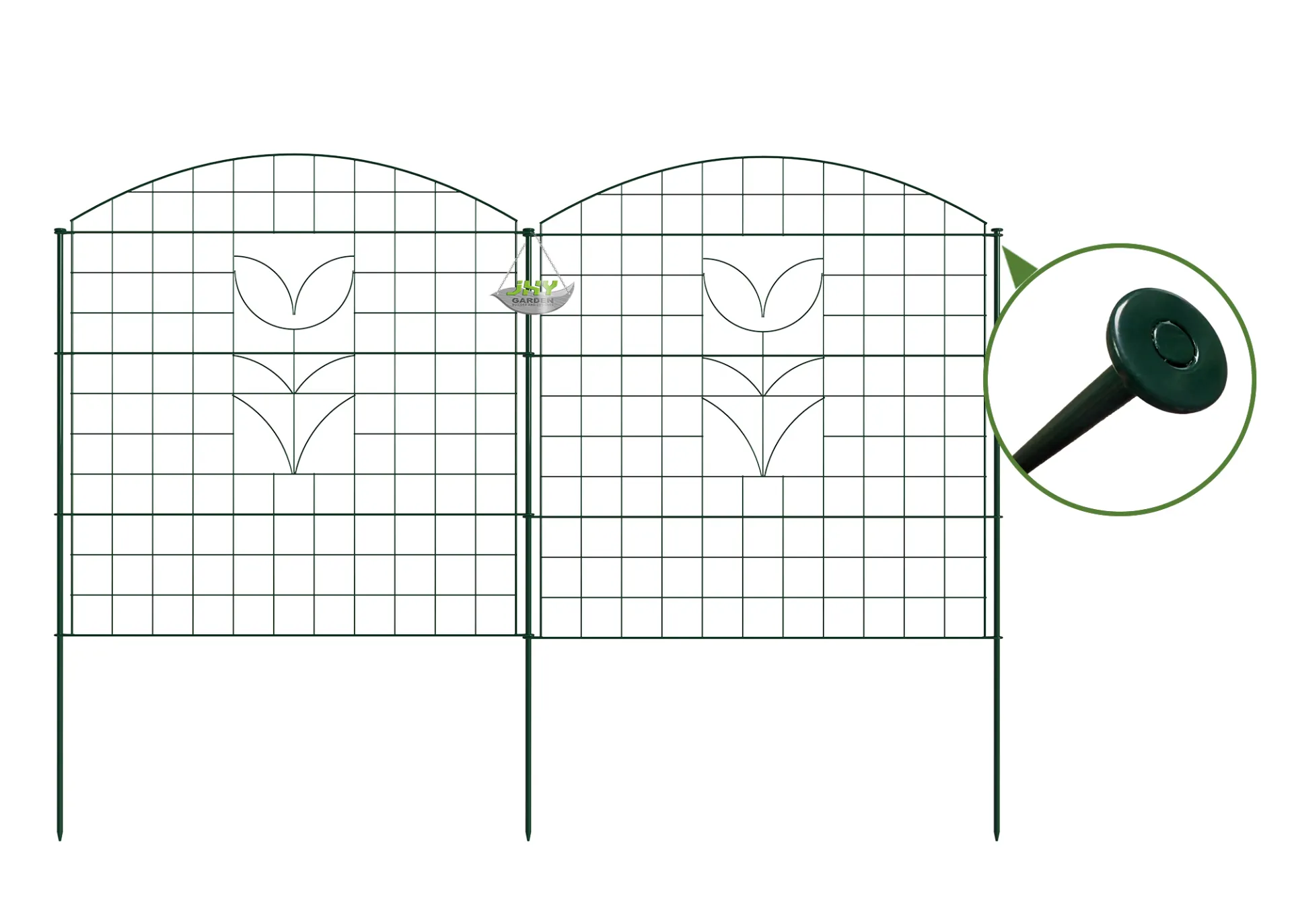 Convex Type Wire Pond Fence With Rose (2).webp4